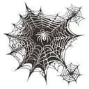 Spider Web tattoo design idea