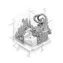 adhd climber family tattoo design idea