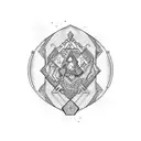 Text"ODD Strong",Color Light Blue, tattoo design idea