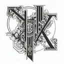 Date 10.10.2020 im Roman numerals tattoo design idea