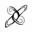 143 with infinity symbol below it tattoo design idea