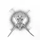 grateful dead 13 point lightning bolt tattoo design idea