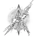 grateful dead lightning bolt tattoo design idea