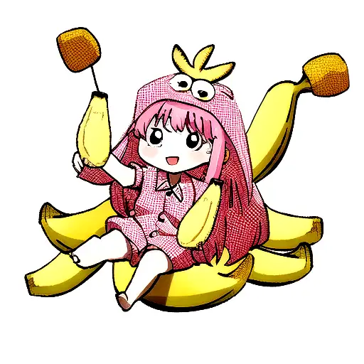 banana smack chicken in pajamas tattoo design idea