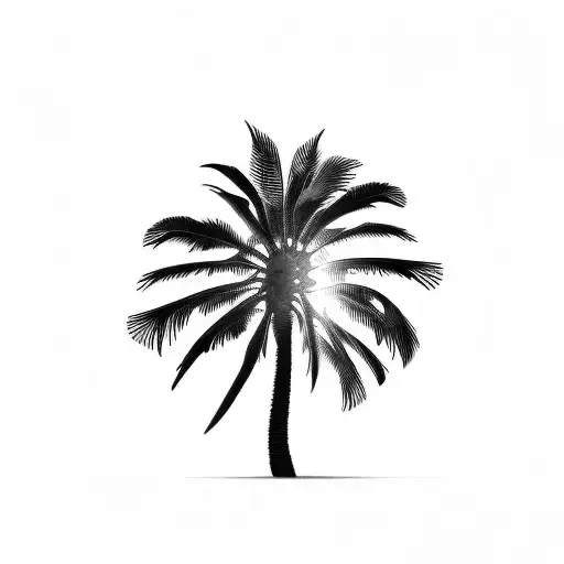 Palm Tree tattoo design idea