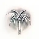Palm Tree tattoo design idea
