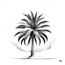 Palm Tree tattoo design idea