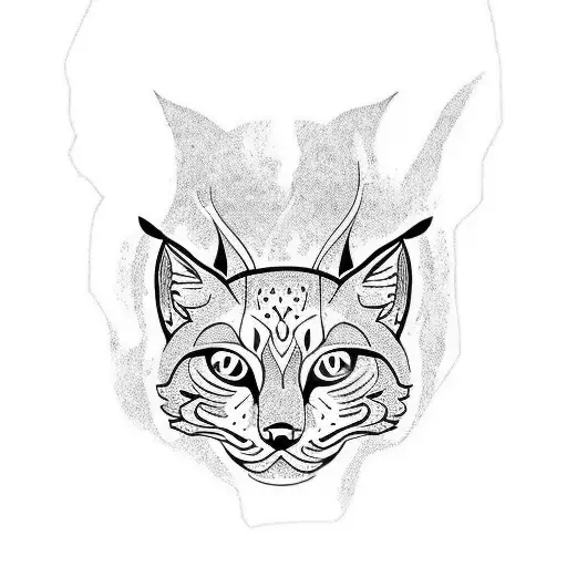 bobcat small tattoo tattoo design idea
