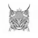 bobcat small tattoo tattoo design idea
