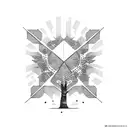 money trees tattoo design idea
