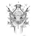 1950's milk bottle  tattoo design idea