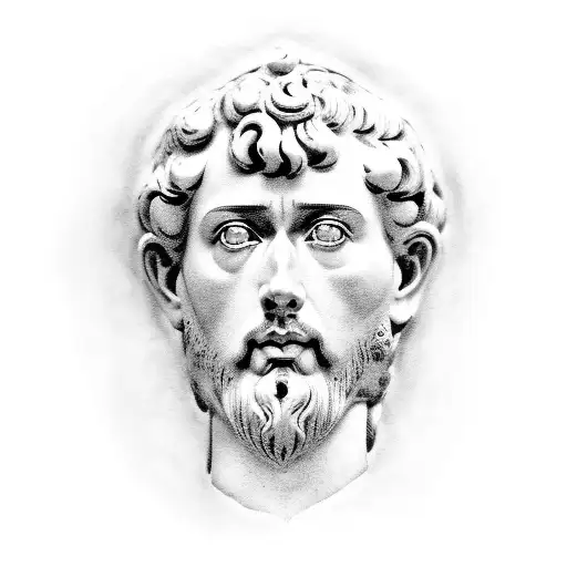 Marcus Aurelius Stoic tattoo design idea