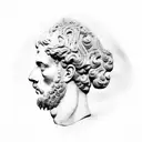 Marcus Aurelius Stoic tattoo design idea