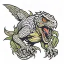 toronto raptor with RIP Sunny tattoo design idea