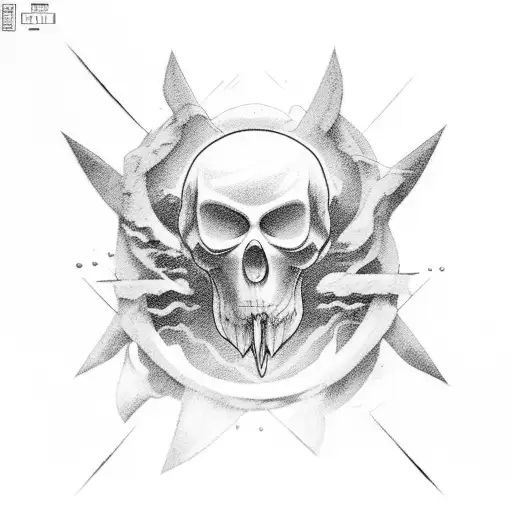 the silent observer resides peacefully in the eye of the storm tattoo design idea