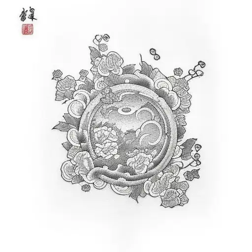 strawberry tattoo design idea