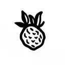 strawberry tattoo design idea