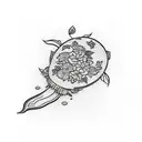 strawberry tattoo design idea