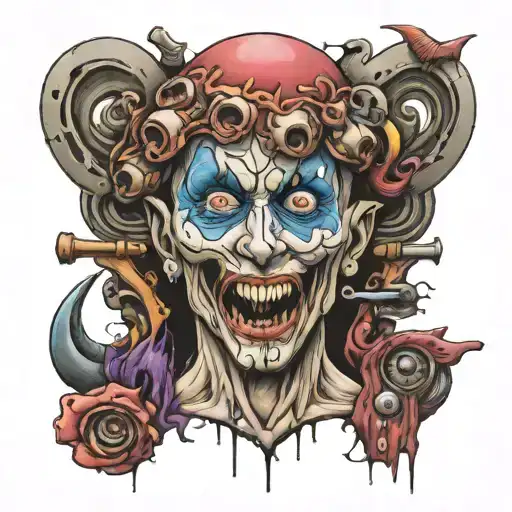 psycho tattoo design idea