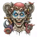 psycho tattoo design idea