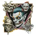 psycho tattoo design idea