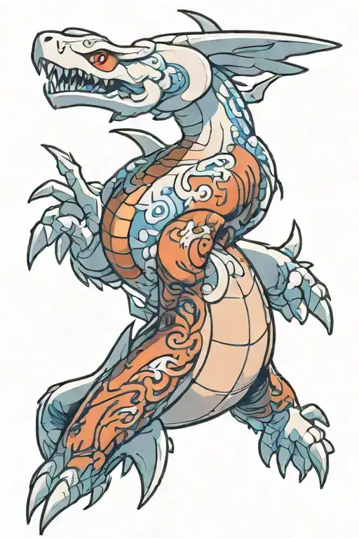 Pokemon Lugia tattoo tattoo design idea