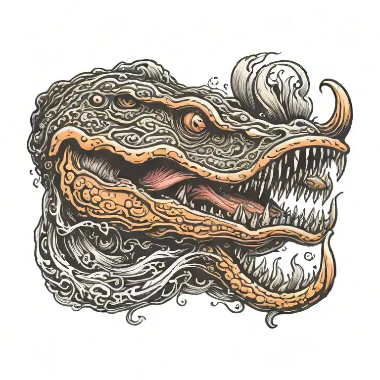 vicious bullhead  tattoo design idea