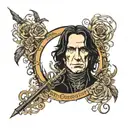 severus snape wand  tattoo design idea
