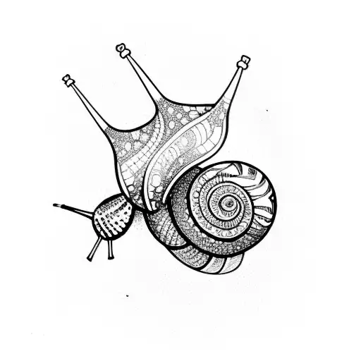 Snail  tattoo design idea