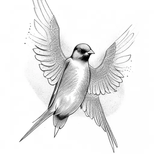 3 cross with black birds flying tattoo design idea