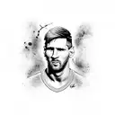 messi tattoo design idea