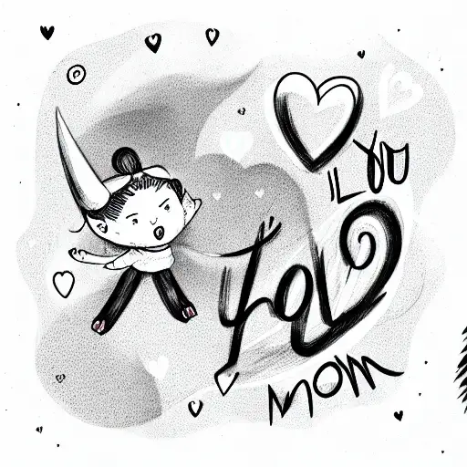 Sketch Love You To The Moon And Back Daddys Tattoo Idea - BlackInk AI