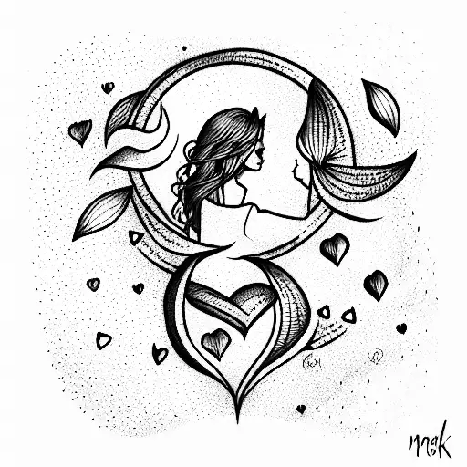 love you to the moon and back baby girl tattoo design idea