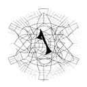 A scale with a straight line representing perfect balance tattoo design idea