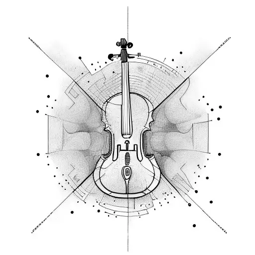 cello tattoo design idea