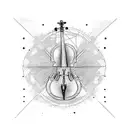 cello tattoo design idea