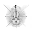 cello tattoo design idea