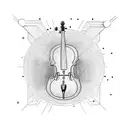 cello tattoo design idea