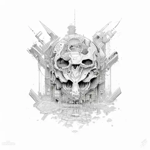 nummers 420 and 046 split in half and joined together tattoo design idea