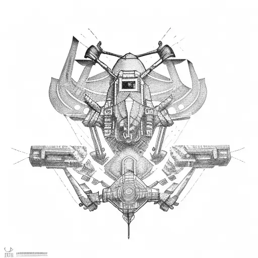 uav stalker vxe tattoo design idea
