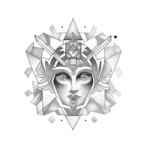 Virgo combined with Aquarius tatoo tattoo design idea