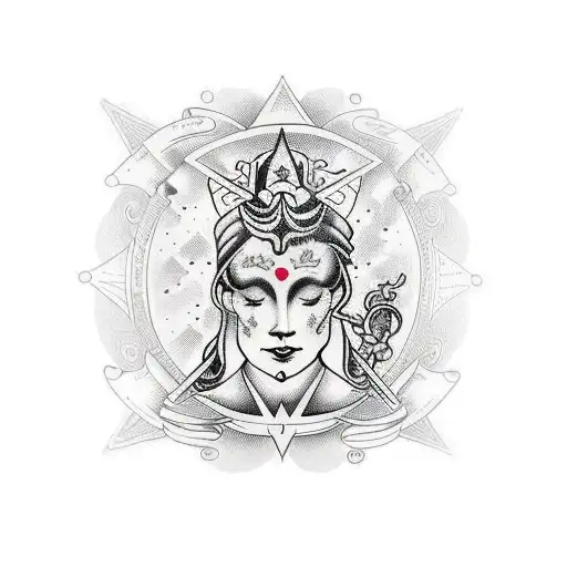 Virgo combined with Aquarius tatoo tattoo design idea