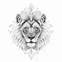Lion versace tattoo design idea