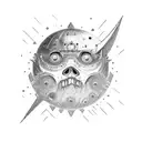 Be not afraid of any man who walks beneath the skies, though big he be or small you be, for I shall equalize tattoo design idea