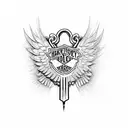 harley davidson with wings tattoo design idea