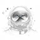 space and sound engineer tattoo design idea