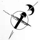 space and sound engineer tattoo design idea