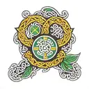 Celtic football club tattoo design idea