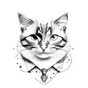 a combat medic cat tattoo design idea