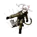 a combat medic cat tattoo design idea